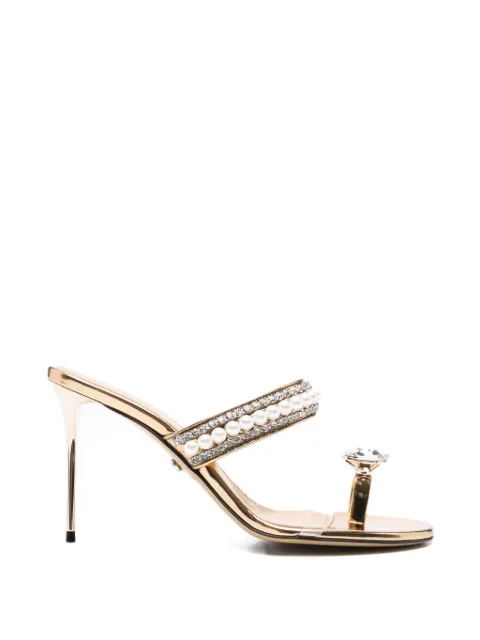 MACH & MACH pearl-embellished sandals Gold R26S111095SPE