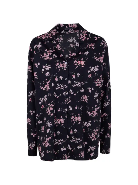 Laura Urbinati floral shirt Black E6T13PF