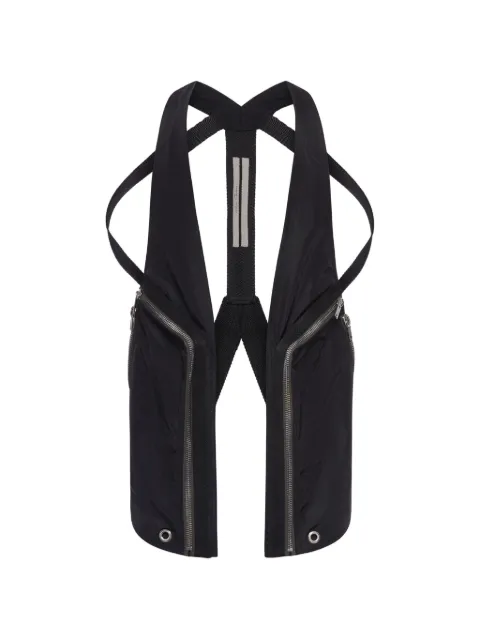 Rick Owens Bauhaus zip vest Black RR01F2701NCVER3