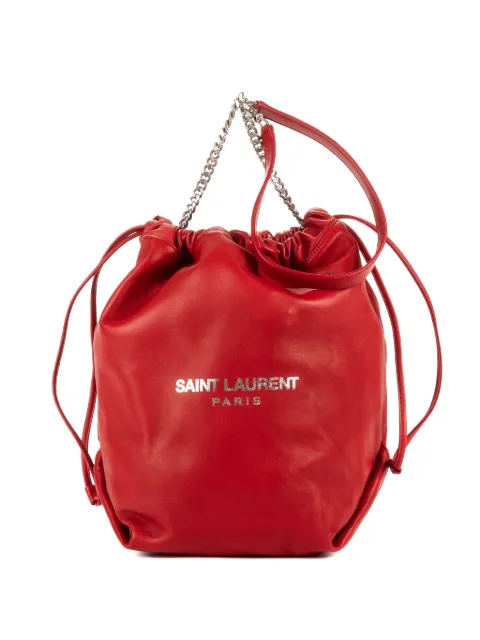 Saint Laurent Pre-Owned Teddy bucket bag Red PMR5384470818
