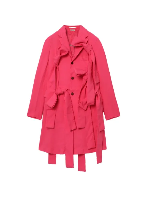 Comme des Garçons Homme Plus bow-details coat Pink POJ018