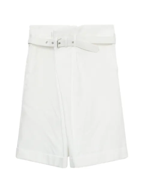 Comme Des Garçons belted wrap shorts White GOP021