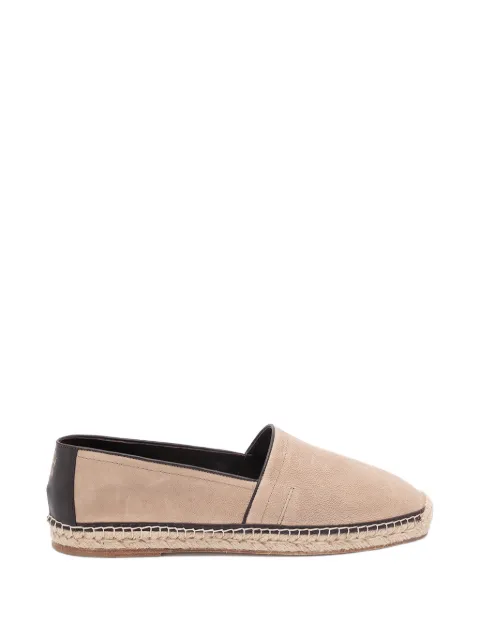 Brunello Cucinelli grained calfskin espadrilles with piping Neutrals MZUOXPQ726CKB43