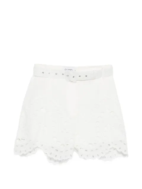 Charo Ruiz Ibiza Dune belted shorts White 263500