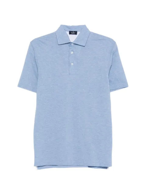 Barba buttoned polo shirt Blue 700091303