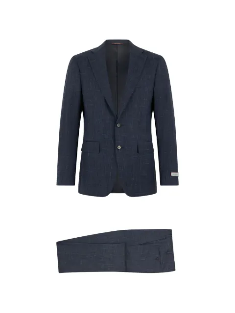 Canali buttoned single-breasted suit Blue 1528053BF03199