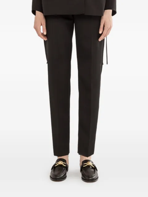 NISSA slim trousers Black PS16468