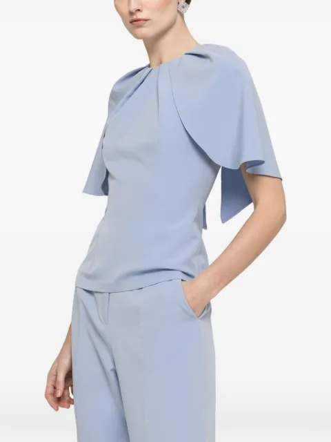 NISSA cape-design top Blue TOP16487
