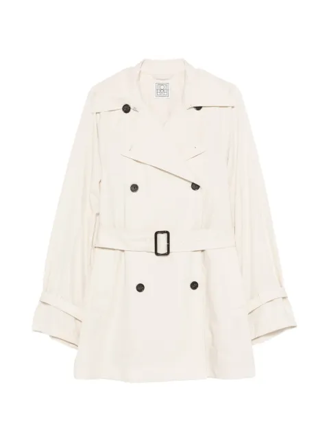 TOTEME belted double-breasted trench coat Neutrals 262WRO0288FB0605009