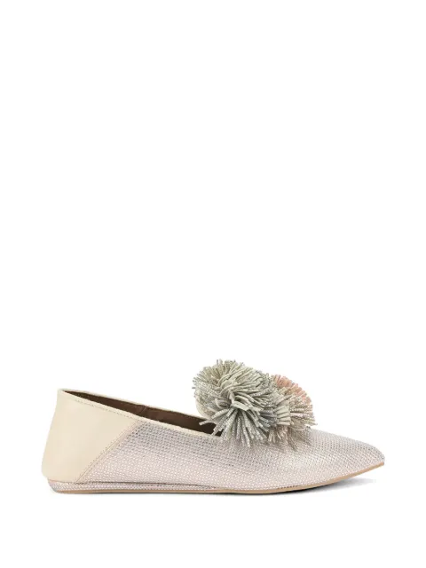 Kurt Geiger London pom-pom pointed loafers Neutrals 5388365209