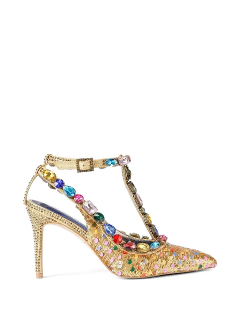 Kurt Geiger London sequin embellished pumps Gold 5385766779