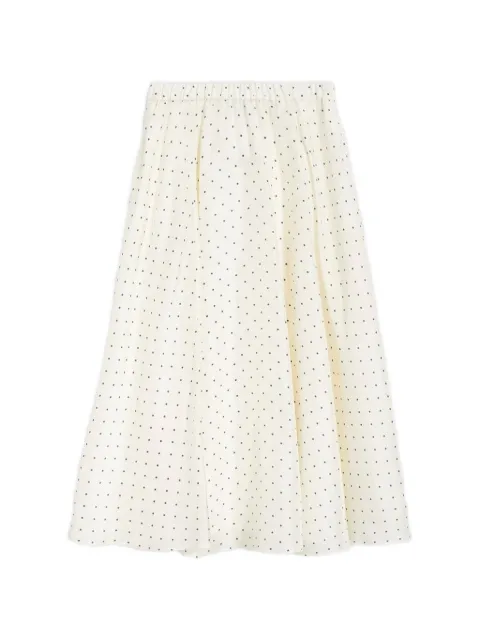 ASPESI Habutai polka-dot maxi skirt Neutrals 2289M278FO