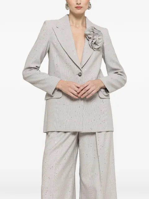 NISSA floral detail blazer Grey S1360