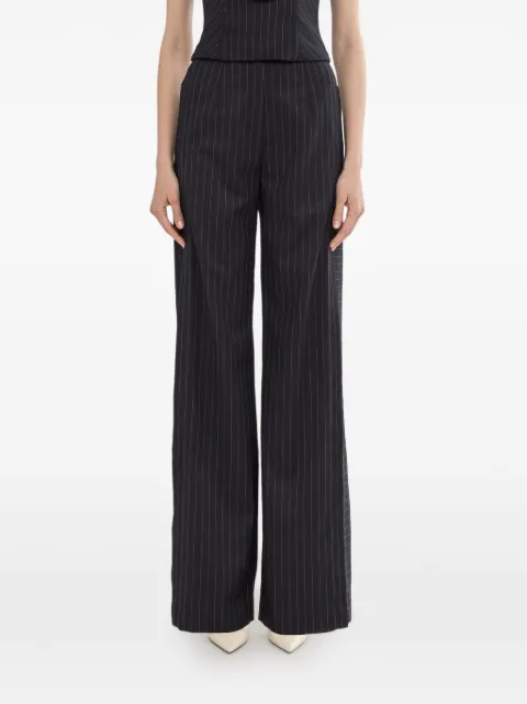 NISSA high-rise pinstripe trousers Blue P16431NAVY