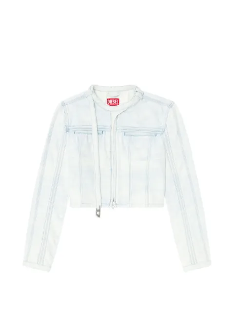 Diesel De-Saphix-Fsi zip denim jacket Blue A2347009Q16