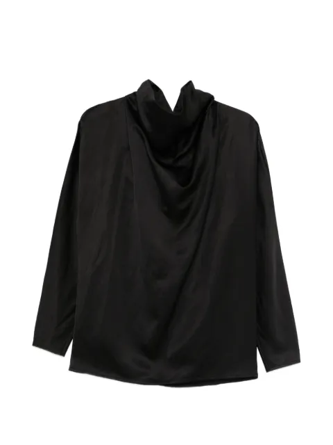 TOTEME cowl-neck blouse Black 262WRT0738FB0623001