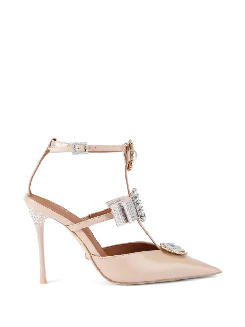 Kurt Geiger London Bow Point Gladiator embellished pumps Pink 5382324309