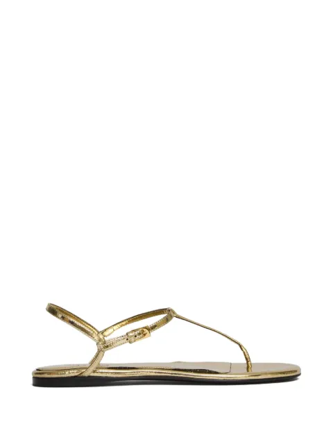 Paris Texas Montecarlo metallic flat sandals Gold PX1818XWRML