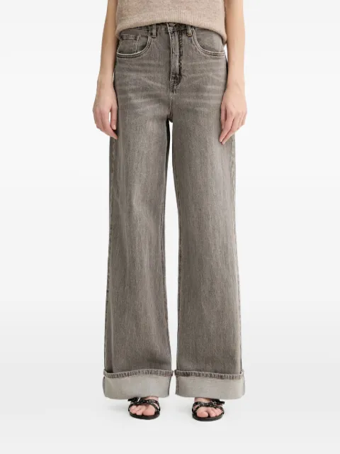 Gestuz Sara grey wide-leg jeans Grey 10910809