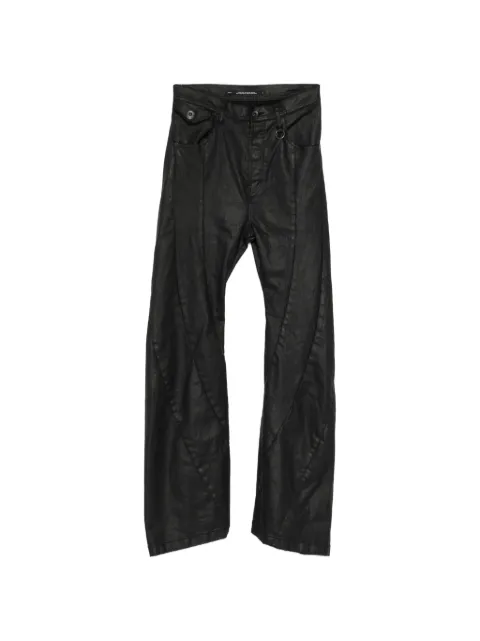 Julius coated flare-leg jeans Black 937PAM6