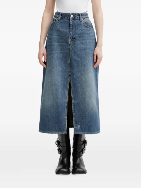 Carhartt WIP Brandon front-split midi skirt Blue I036330
