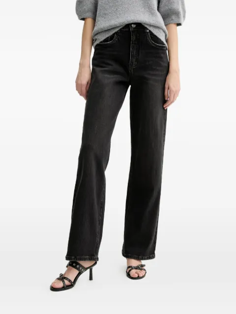 Gestuz black straight-leg jeans Black 10910808