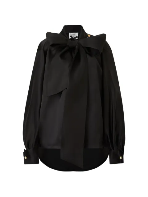 Edward Achour Paris bow blouse Black 90622951