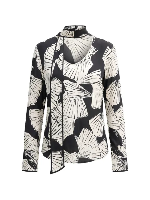 Karl Lagerfeld printed fluid blouse Black B1W110042HF
