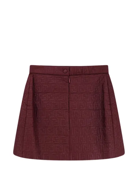 FENDI quilted mini skirt Red FAB407AT9C
