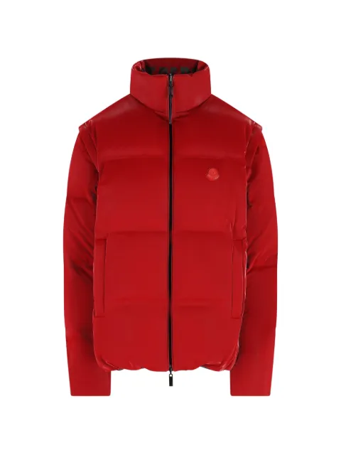 Moncler x Asap Rocky logo-patch puffer jacket Red M1A00008M6975447