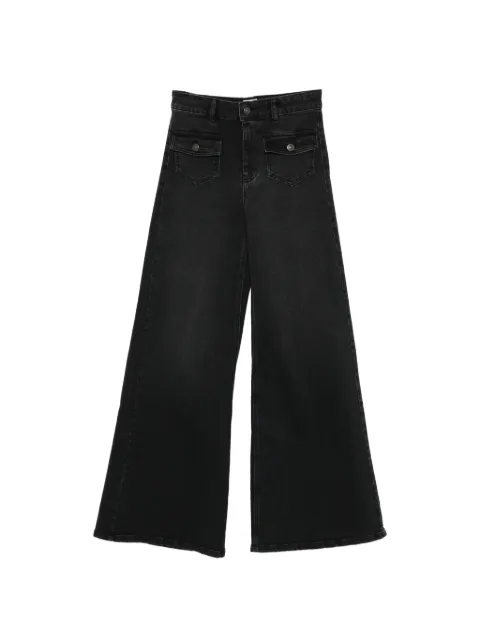 MAISON123 pocket flared jeans Black 6559132