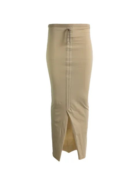 Rick Owens drawstring slit skirt Neutrals RP01F6339JA