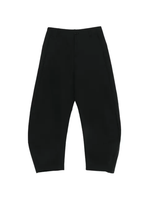 Amomento curved-seam trousers Black AM26SSM12PT