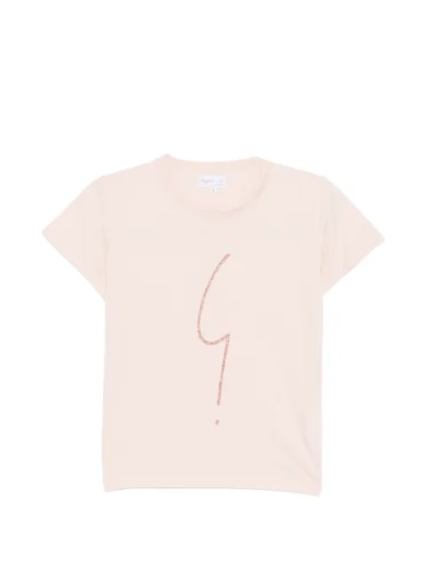 agnès b. graphic cotton T-shirt Neutrals 2653SFS3