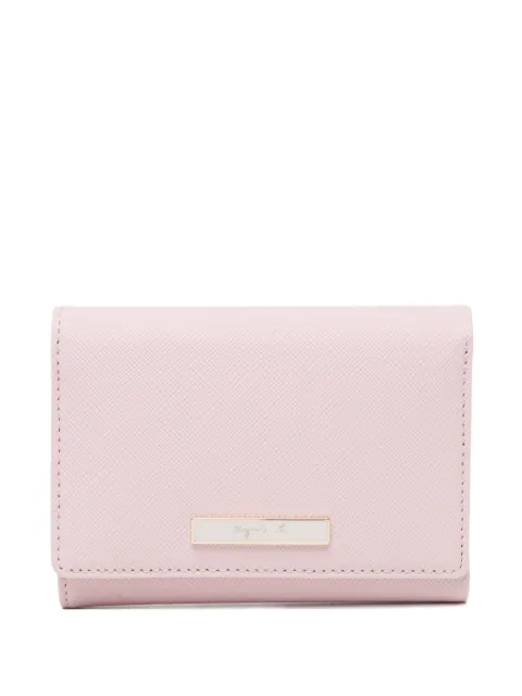 agnès b. leather wallet Pink O237VCK8