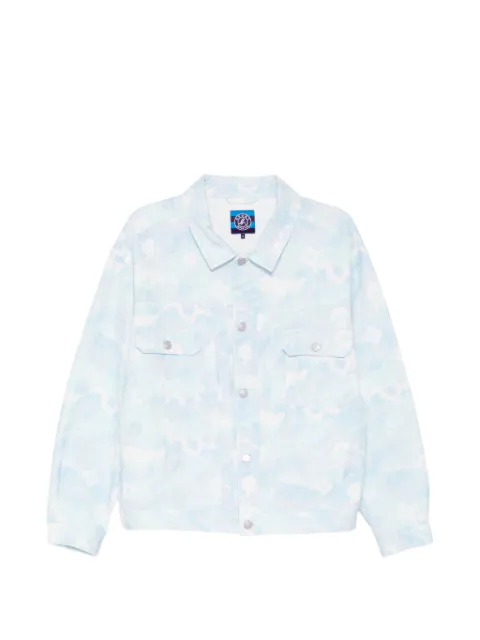 SPORT b. by agnès b. floral camouflage jacket Blue DC82QI4Q