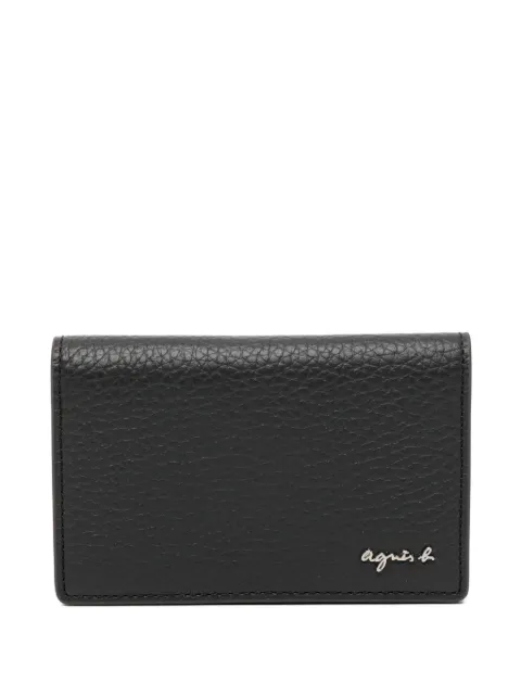 agnès b. leather cardholder Grey P892VCZ6