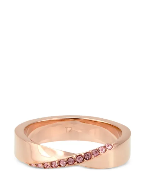 agnès b. embellished stainless steel ring Pink RG33H922