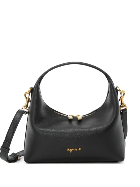 agnès b. Christelle zip bovine leather tote bag Black P837VCZ8