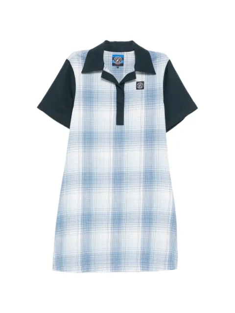 SPORT b. by agnès b. check panel dress Blue R573QC0F