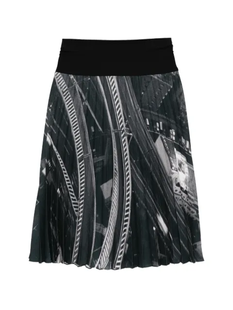 agnès b. Bacoli digital photo skirt Black O862NZ17