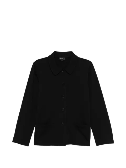 agnès b. collared buttoned jacket Black 1363JEJ3