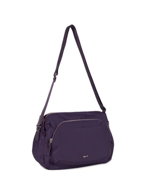 agnès b. zip cross body bag Purple P450VN38