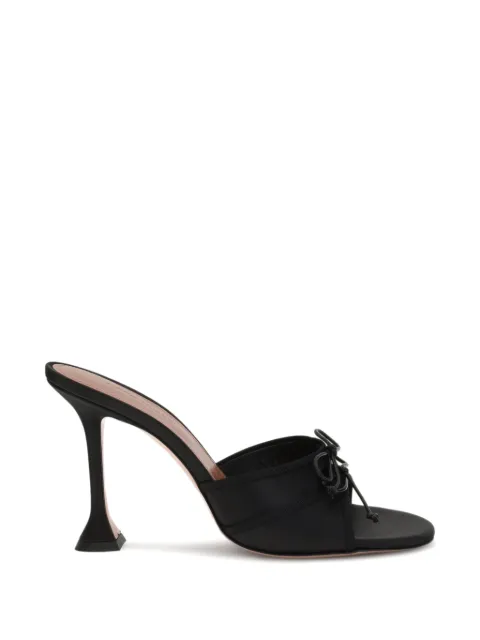 Amina Muaddi Eleonora bow-detail heeled sandals Black 16S365898ELE