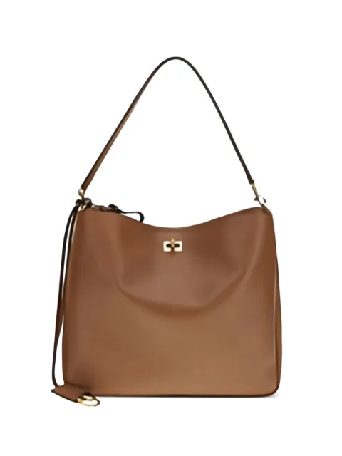 Balenciaga medium Rodeo turnlock leather shoulder bag Brown 8543562AA4V