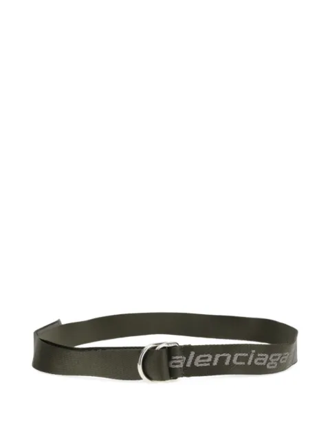 Balenciaga D-ring belt Green 8509352AB5W