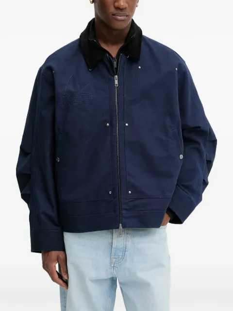 adidas embroidered appliqué jacket Blue KD6569