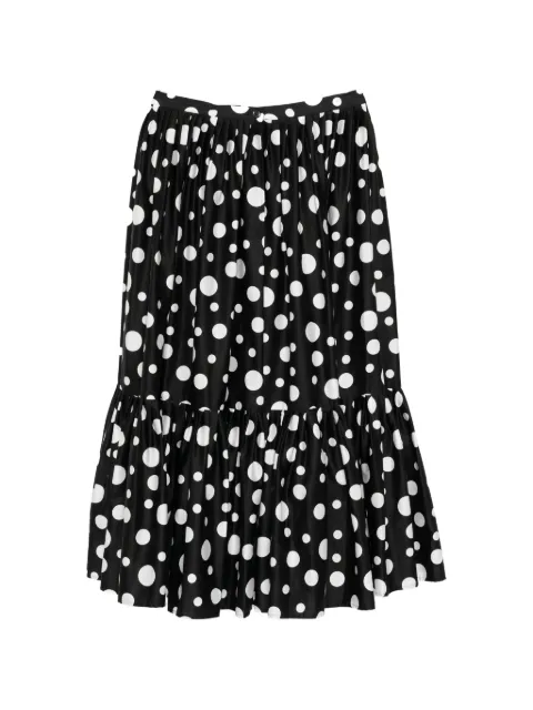 agnès b. SALSA cotton satin PETTICOAT SKIRT Black O853IDP4
