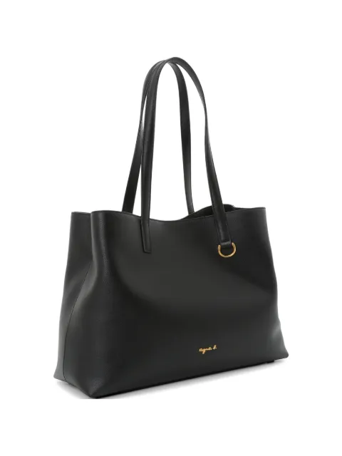 agnès b. ring detail tote bag Black P836VCZ8