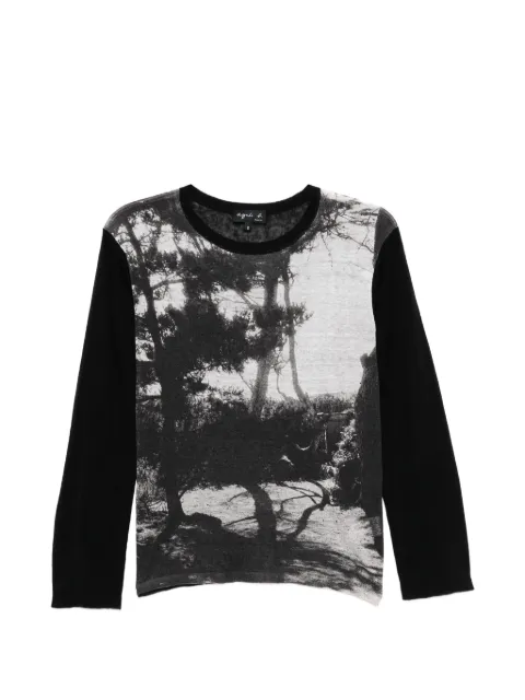 agnès b. Ombre photoprint sweater Black 72T6LH91